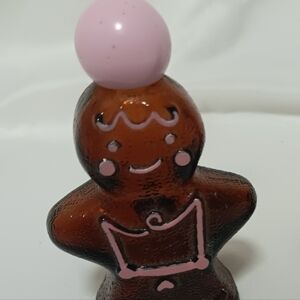 !2Vintage Avon Cute Cookie Gingerbread person shaped Perfume Bottle